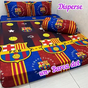 SEPRAI HOME MADE SEPRAI BEST SELLER BISA DI CUCI KING SIZE MOTIF BARCA Katun