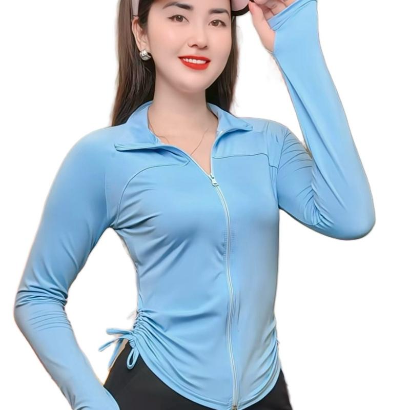 (Deal Hời)Áo định hình fom ôm có dây rút 2 bên, áo tập gym yoga, áo đi nắng, chất thun lạnh 1 lớp mềm mát 3