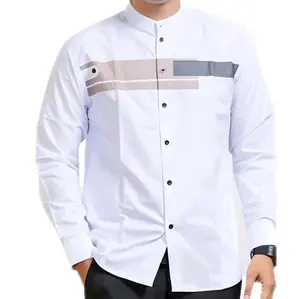 baju koko pria lengan panjang motif yordan koko hadroh baju muslim kekinian