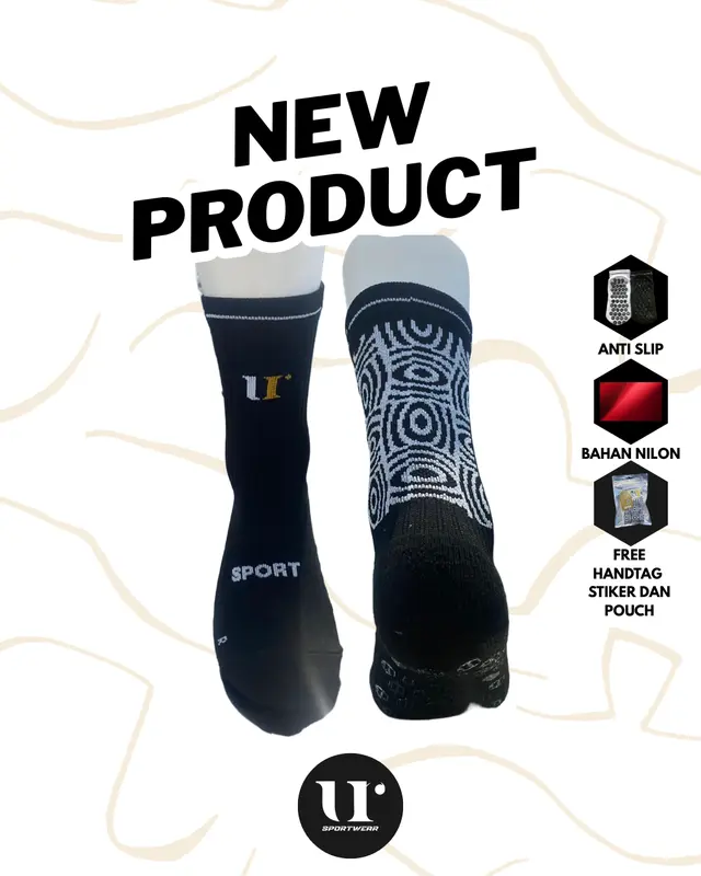 Kaos Kaki UR Elite, Kaos Kaki Antislip UR Elite, Kaos Kaki Best Seller anti slip Olahraga 1