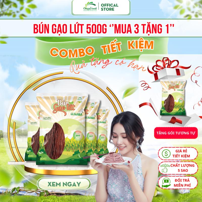  Bún gạo lứt túi 500G Oligaba  MUA 3 TẶNG 1    MUA 4 TẶNG 2  Eatclean ăn thực dưỡng healthy ăn chay 