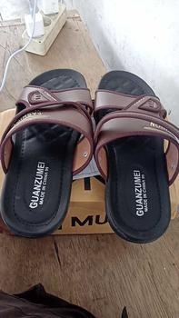 Product Review of Sandal Original Selop Pria Slip On Nyaman Kuat Empuk Hitam Coklat Cowok Kasual Sendal Laki-laki Kasual from H**F 0