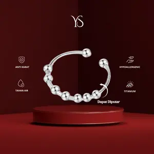 YS - Anxiety Ring CINCIN Fidget Ring Adjustable Ring Titanium Anti Karat UNISEX |