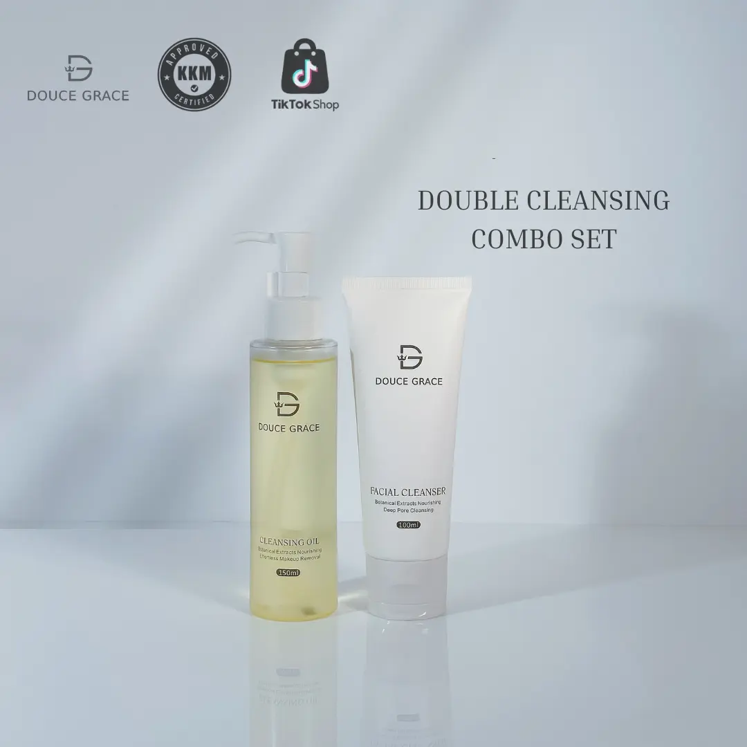 [Douce Grace] Double Cleansing Set with 150ml Cleansing Oil and 100ml Facial Cleanser