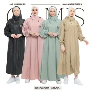 CRS Jas Hujan GAMIS  Wanita Terbaik Anti Rembes PVC Rust-Proof Raincoats