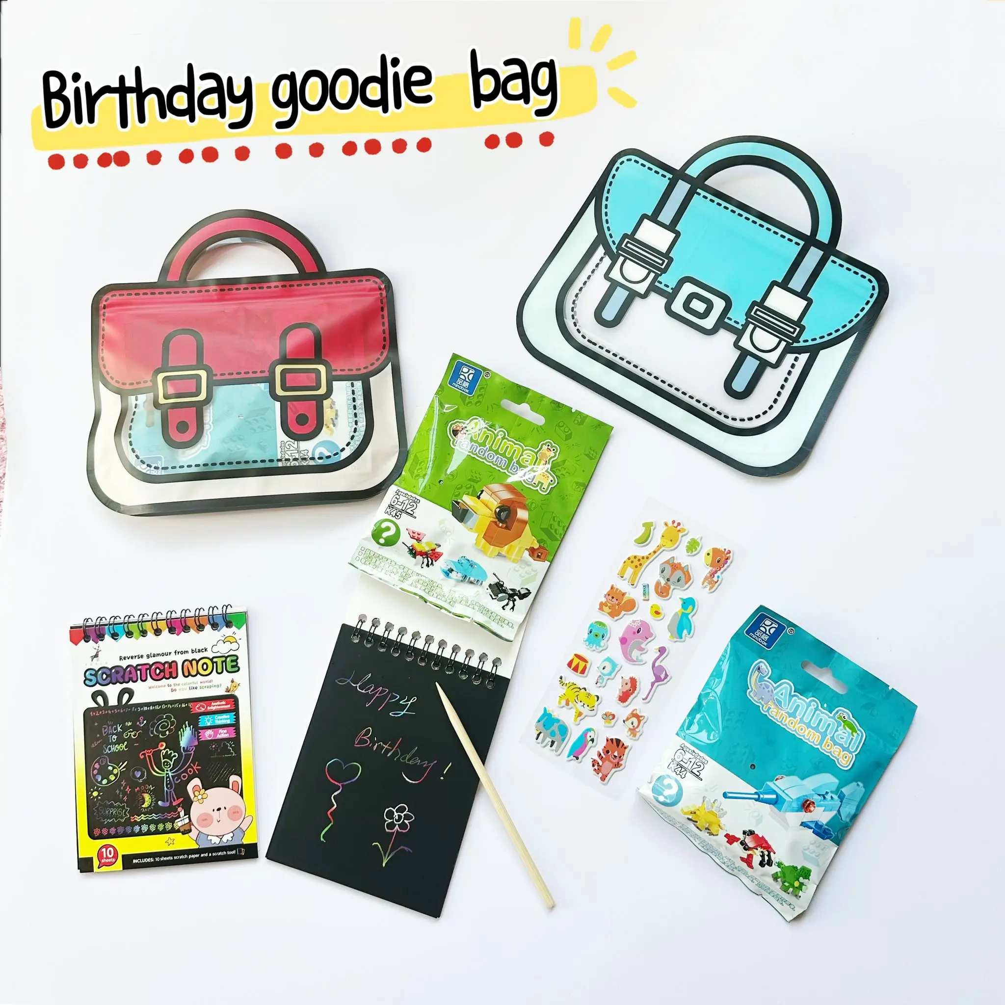 [SG Seller] Kids birthday goodie bag gift set birthday return gift building block toys  children's day set
