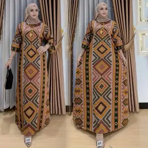 Daster Raya Motif Songket Adem Nyaman ||Recomen Daster Lebaran Bahan Rayon Busui