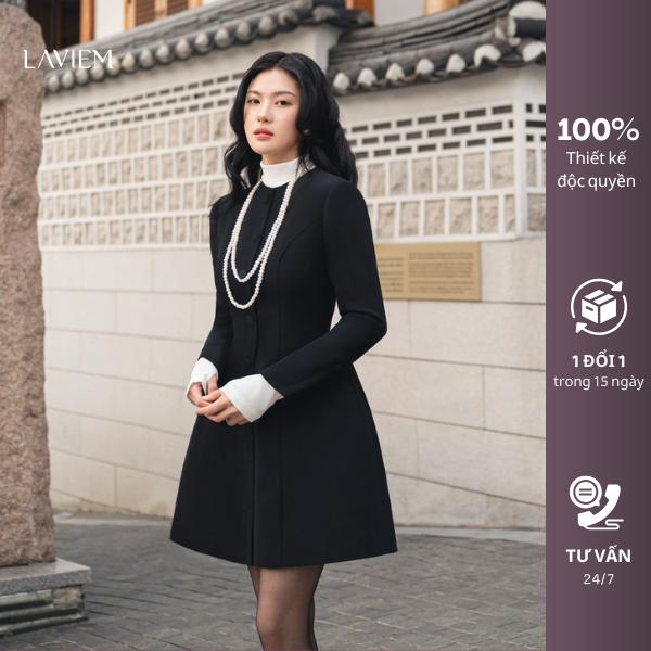 LAVIEM - Tyla Dress - Váy liền dáng dài thiết kế bom A kèm tay vest thanh lịch Không kèm áo lót trong