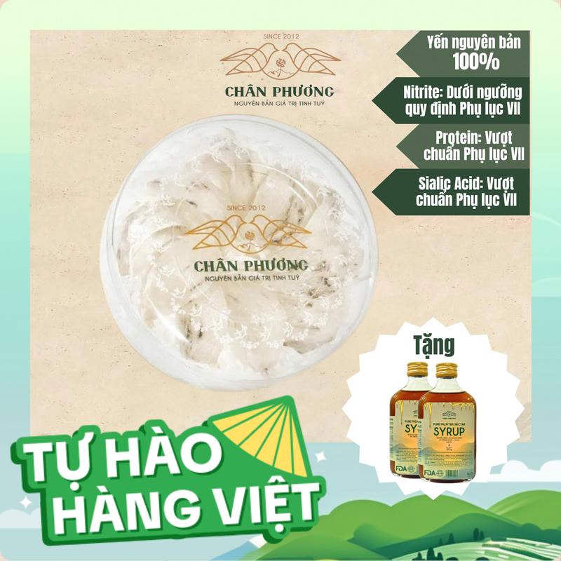  Chân Phương | Tổ Yến Thô  Ít lông,mỏng bụng  + 2 Siro + Kèm Nhíp Nhặt Lông 