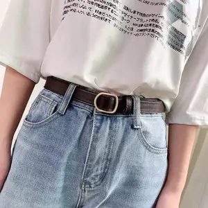 Gesper Wanita Tali Pinggang PU untuk Wanita - ikat Pinggang Wanita Belt Retro Fashion