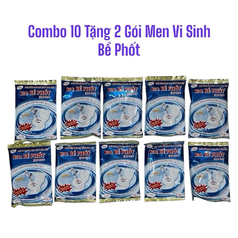  Combo 10 Tặng 2 Men vi sinh thông bể phốt - Hiệu quả khử khuẩn cho bể phốt phòng chống tắc nghẽn và Khử mùi hôi hiệu quả 