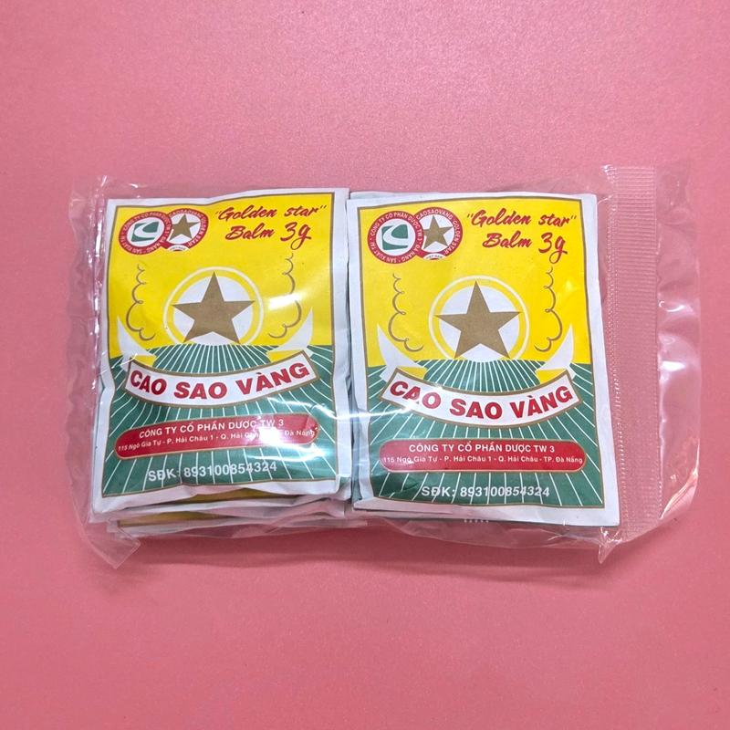  Combo 10 hộp Cao sao vàng 3g  dầu cù là  - Golden Star Aromatic balm 