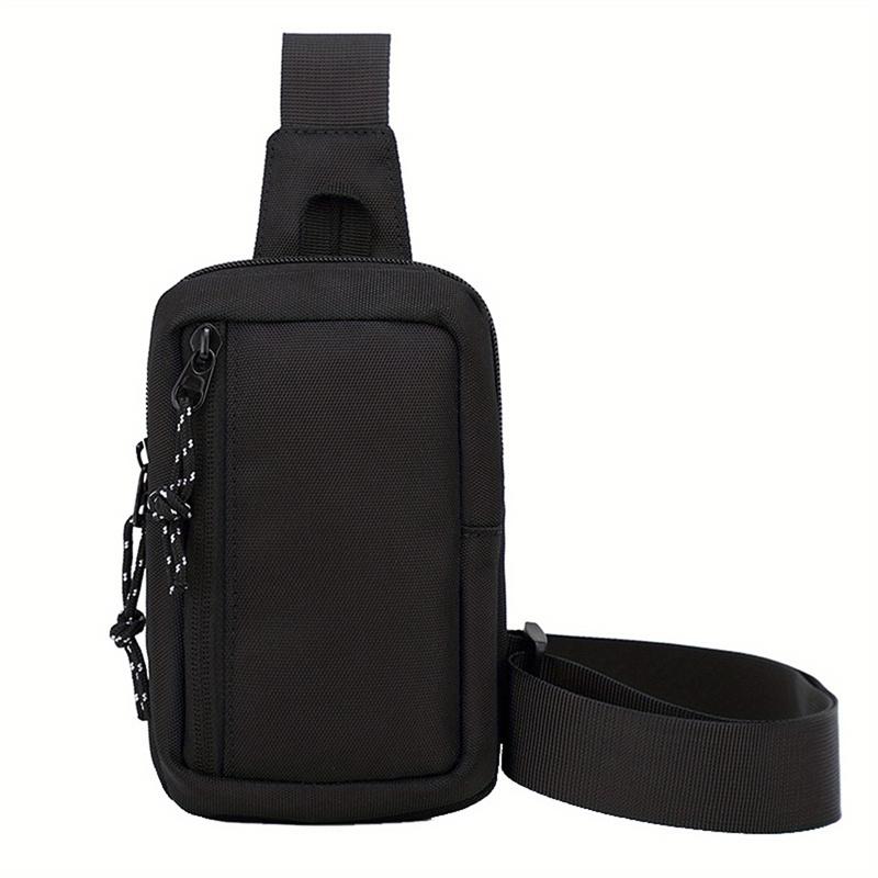 Product Introduction of 1pc Men's Mini Crossbody Bag Phone Bag Multifunctional Diagonal Shoulder Bag For Running Cycling Work Fashion Simple Messenger Bag 16
