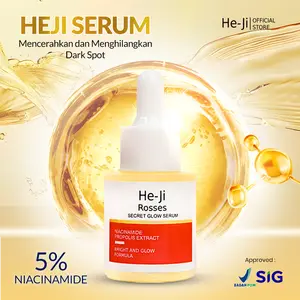 [HE-JI] Rosses Secret Glow Serum 20ml - Serum Melembabkan, Mencerahkan & Memudarkan Flek Wajah I Mengandung Niacinamide 5%, Propolis Extract & Melazero Extract - UJI LAB SIG & BPOM APPROVED