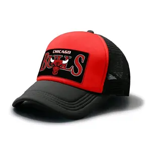 Topi Jaring Sport Unisex Dewasa Sablon Dtf | Logo Chicago Bulls