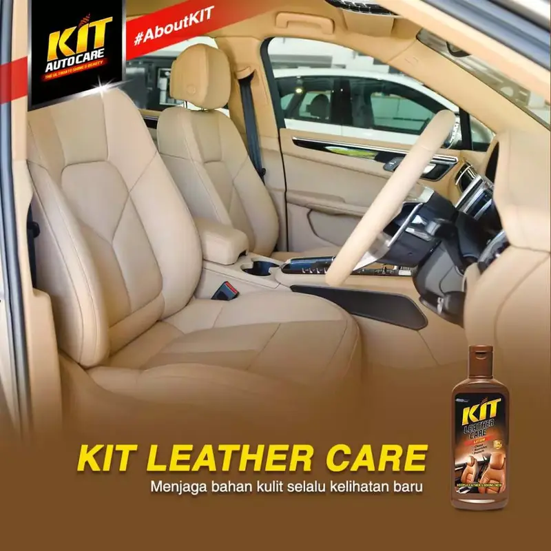 DETAILING PEMBERSIH INTERIOR MOBIL JOK PLAFON TAHAN LAMA KIT LEATHER CARE 375ML 4