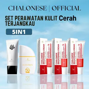 [CHALONESE] PAKET ANTI DARK SPOT SET 5IN1 Membantu Mencerahkan Wajah secara Merata dan Membuat Wajah Lebih Lembab