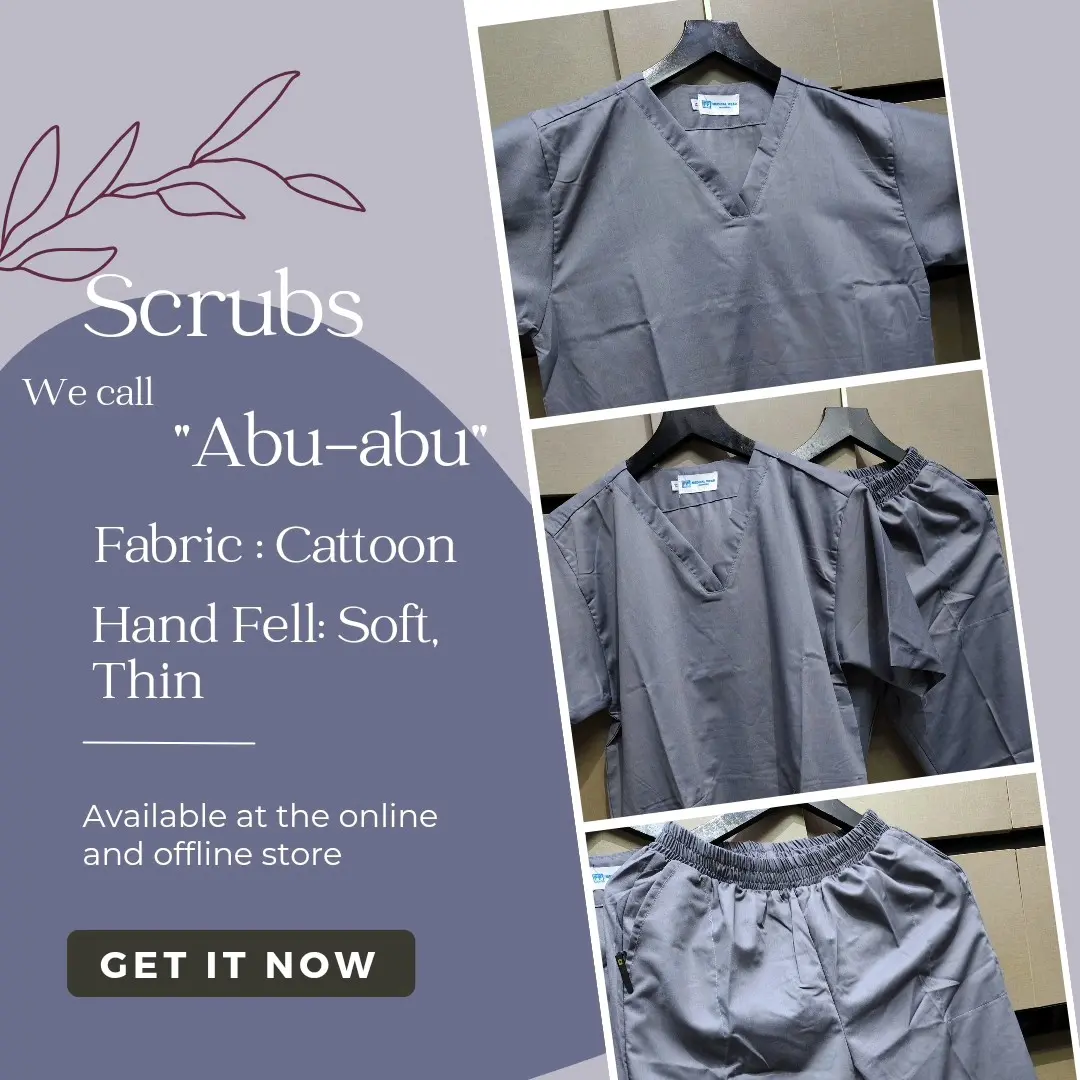 Scrub Cotton Fabric (Baju OK Bahan Katun) Warna Abu Abu, Our New Product