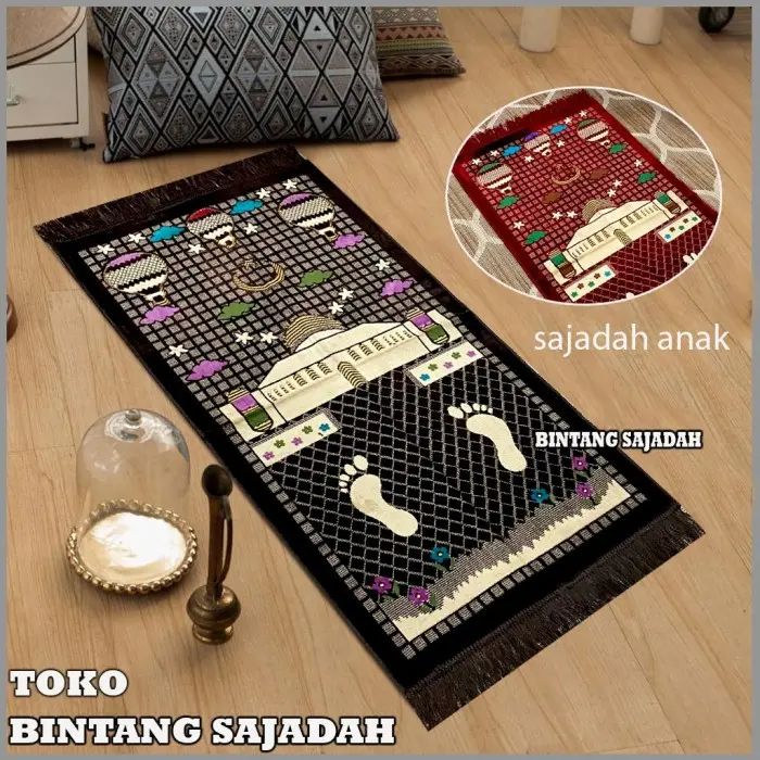 Promo Sajadah Turkey Sajadah Anak Turki Ukuran 53 cm x 110 cm COD