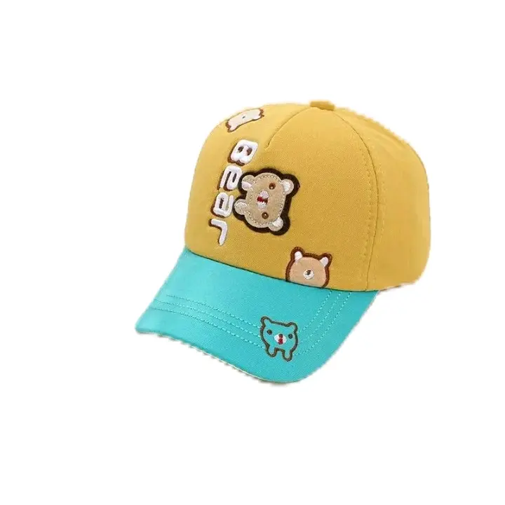 topi bodril bear anak/topi anak laki-laki/prempuan usia 2-10 tahun Cewek 4