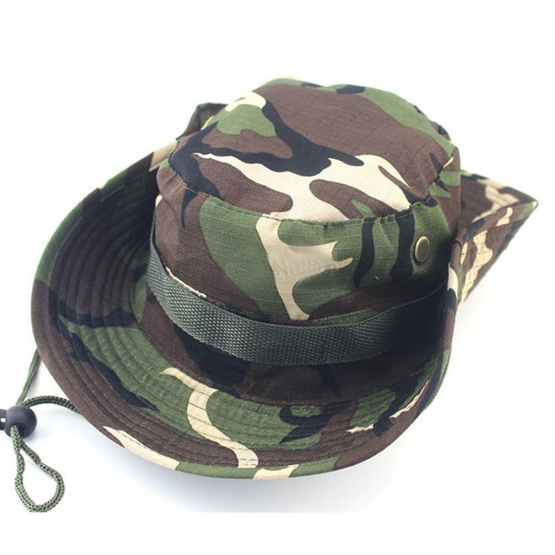 Topi uniseks bertepi lebar lelaki, topi memancing, mendaki luar ...