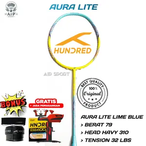 Raket Badminton Bulutangkis Hundred Aura Lite