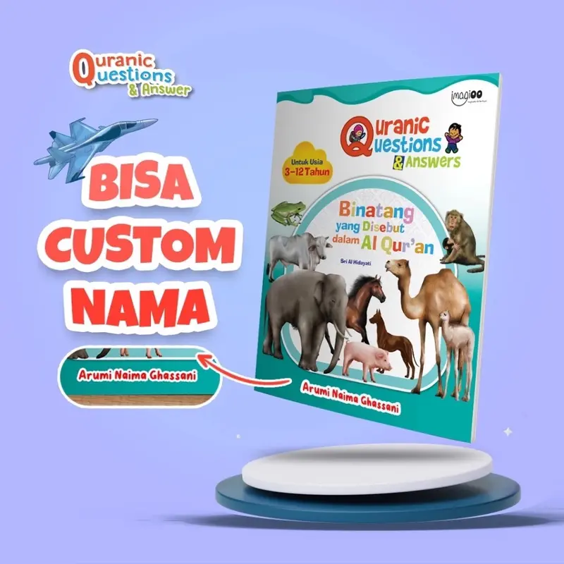 ￼Buku Anak Bisa Custom Nama dengan Fitur Tanya Jawab - My Quranic Question and Answer 0