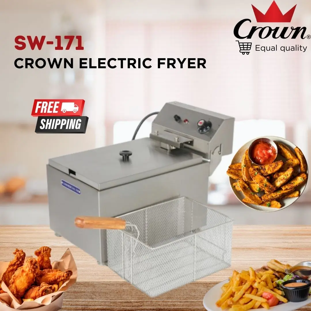 SW-171 Crown Stainless Steel Electric Fryer