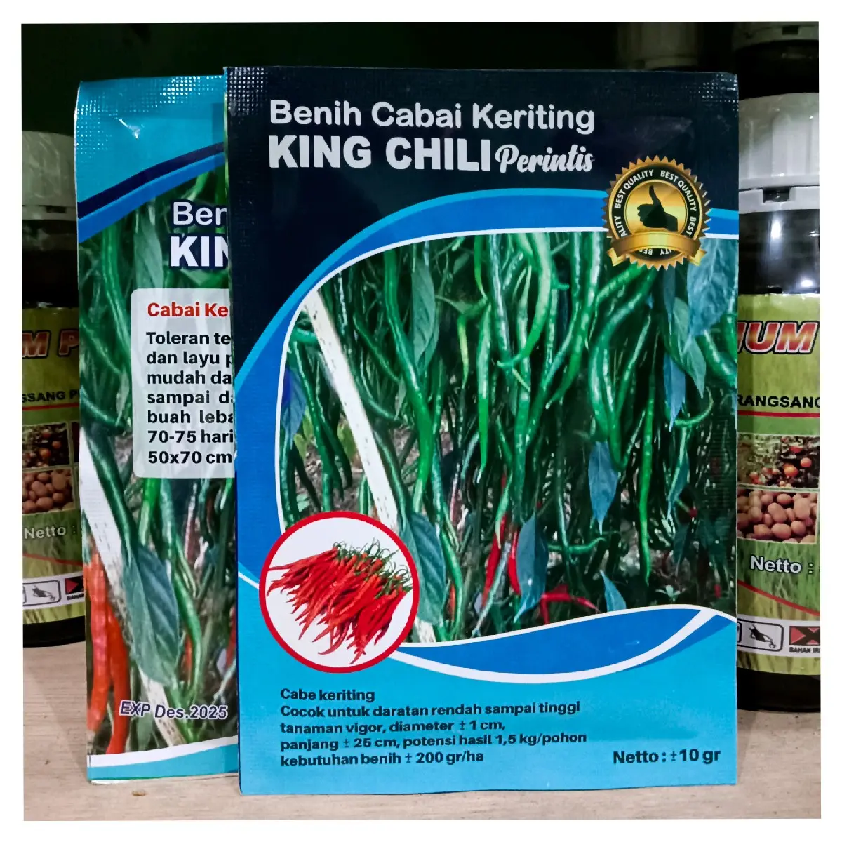Benih Cabe Keriting King Chilli Perintis Kemasan 10gr
