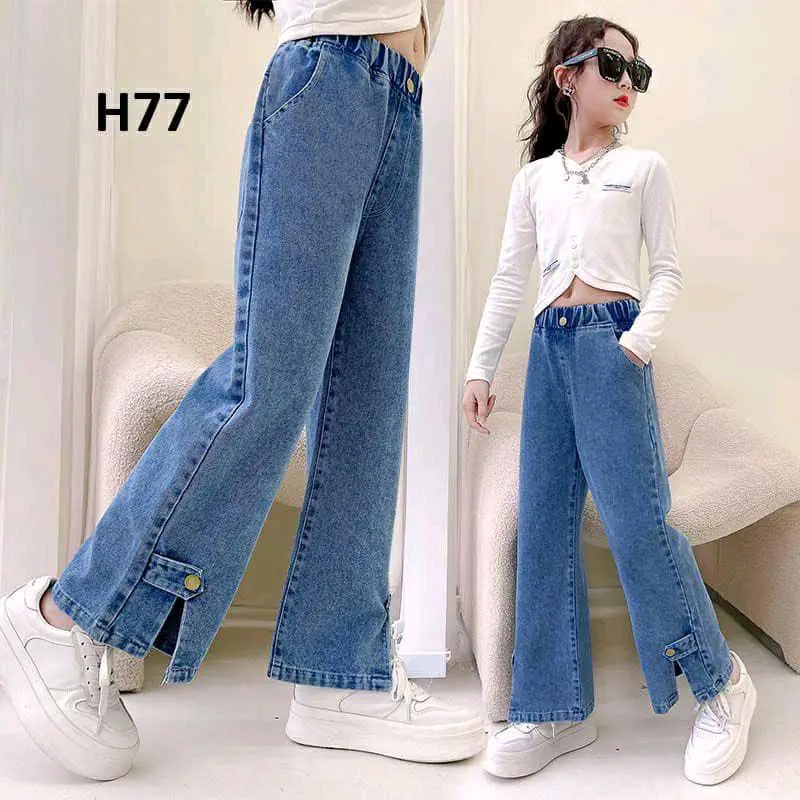 Celana Jeans Anak Kids Denim Palazzo Girls Umur 8 Sampai 13 Tahun//Kulot Anak Remaja Perempuan