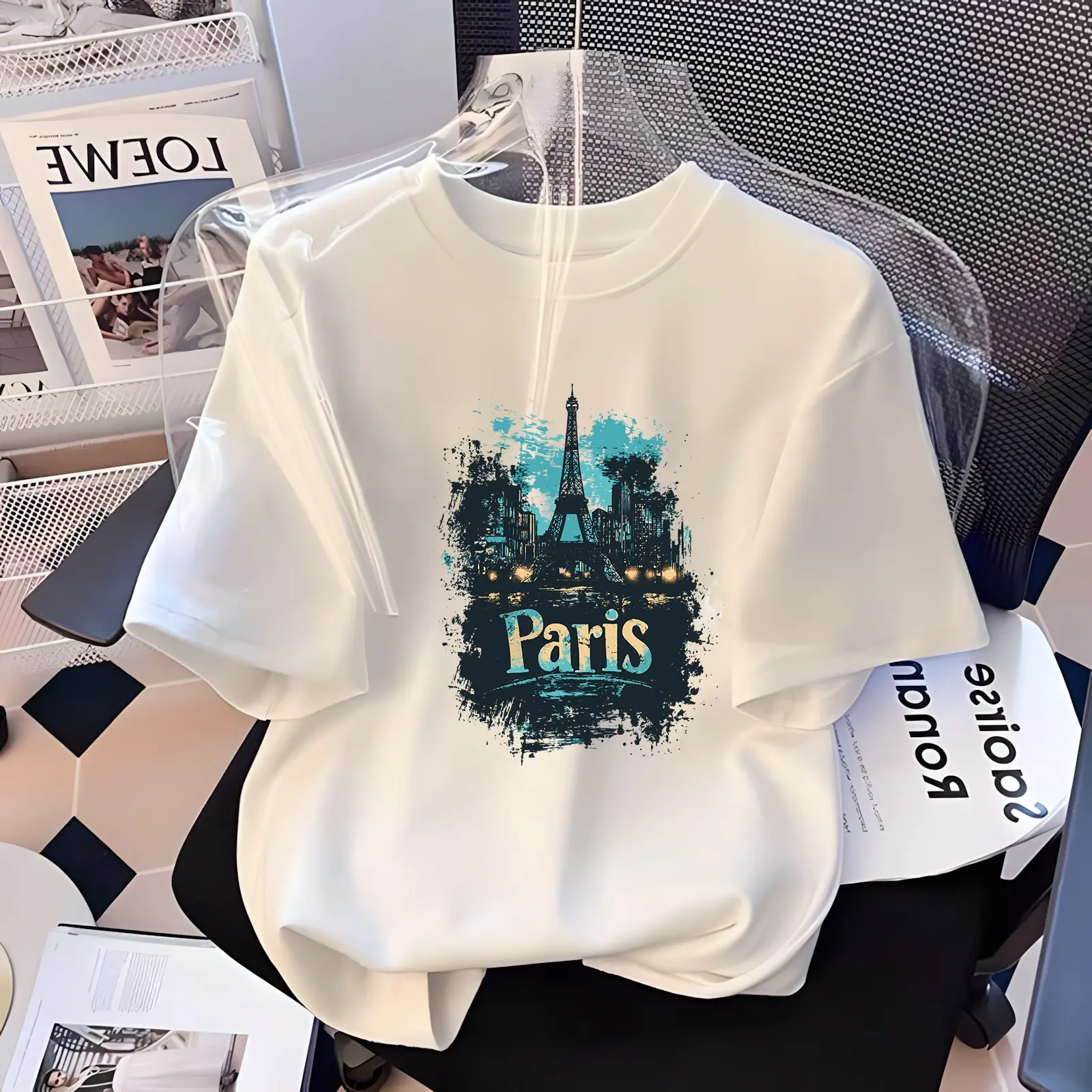 [100% COTTON 24S] Kaos Distro Unisex Katun 24S Cewe Cowo Basic Style Crew Neck Baju Nyaman High Pasangan Wanita Pria Hitam Motif Pendek Cewek Lembut
