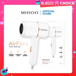 MIISOO Hair Dryer AirFlow Easy Styling | Pengering Rambut Ionik Profesional | Hairdryer Rambut | COD