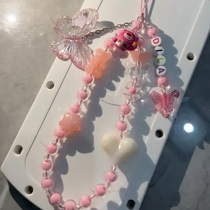 Strap phone clay bantak warna, bisa costum nama , clay sesuai warna ya