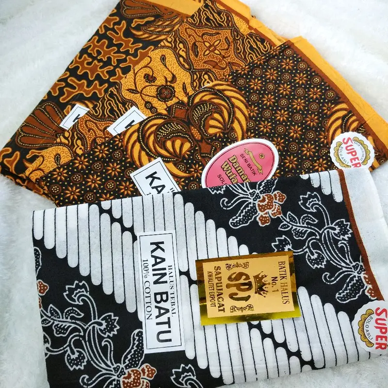 PAKET 2&4 PCS KAIN JARIK PANJANG MURAH  KAIN SAMPING KEBAT PANJANG / KAIN JARIK / KAIN PANJANG BAHAN KATUN BISA NYERAP AIR Aksesoris Batik 0