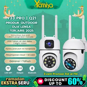 Yamiya Q21 & Y33 CCTV Outdoor Full HD 1080P IP67 Kamera Mini Tersembunyi Tanpa Kabel dengan Komunikasi Dua Arah & Night Vision Garansi 1 Tahun