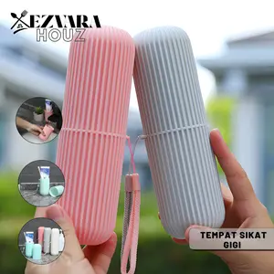 EH - Tempat Sikat Gigi Travel Portable Anti Debu dan Anti Bakteri, Ringkas dan Praktis untuk Liburan, Camping, atau Perjalanan Sehari-hari