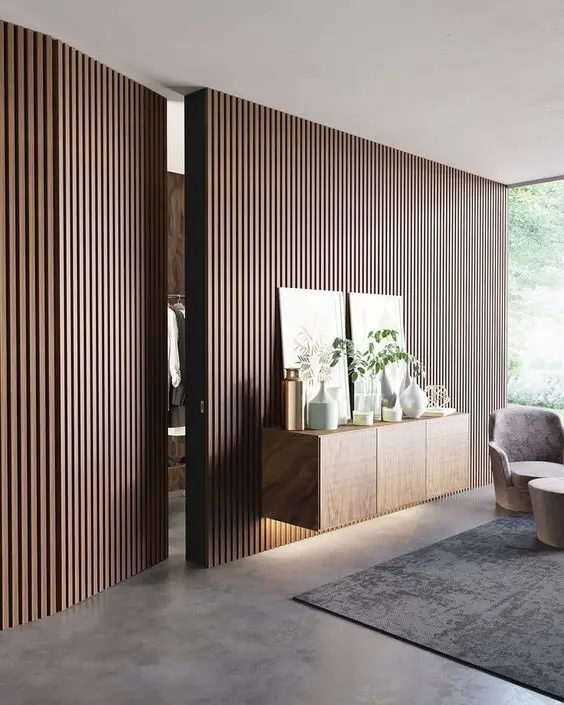 Wall panel WPC UKURAN 95 CM x 16 CM Wood panel PVC | Seri SD 3