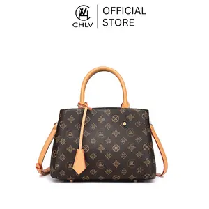 [PROMO]CHLV Tas Selempang Wanita Kulit Wanita Slingbag Monogram Terbaru Crossbody Bag Multifungsi Kekinian Top Handle Pesta Handbag Kondangan 830 Plastik