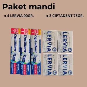 4PCS SABUN MANDI + 3PCS PASTA GIGI CIPTADENT 75GR