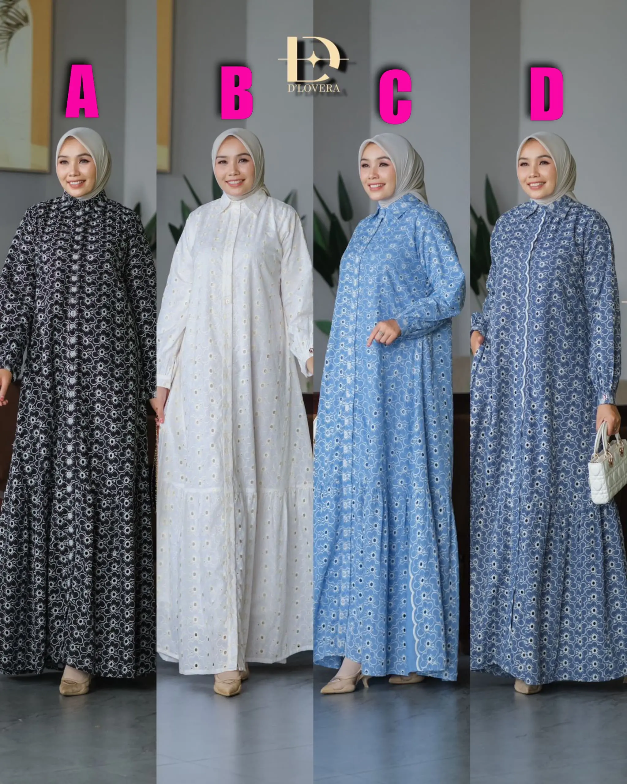 ORIGINAL Gamis ALIVA Dress by Dlovera - Realpic ORI 100%