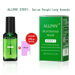 【komedo hidung】Allphv Treatment Penghilang Komedo Hidung Ampuh & Serum Pengecil Pori-Pori Skincare Pembersih Komedo step 1+step2 (free kertas)
