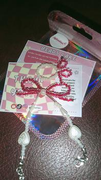 Product Review of RIBBON SERIES | Pink dan Red | Beads Bracelets | gelang manik lucuuuu from w**🌺 0