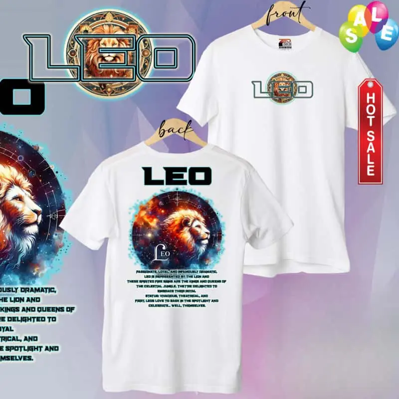 Kaos Zodiak terbaru, gaya streetwear, modis dan trendi, bahan katun, unisex untuk pria dan wanita.white kaos