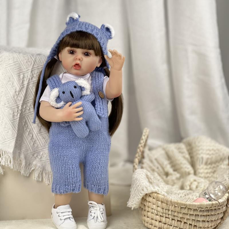 Product Introduction of Y&S  22 Inch Reborn Bebe Waterproof Lifelike Newborn Baby Realistic Doll Handmade Soft Vinyl Bebe Newborn Doll Gifts for Children Gift Can have bath 17