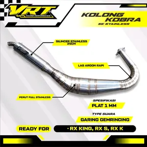 KNALPOT RX KING KOLONG KOBRA ORIGINAL PRODUK VRT RACING PERFORMANCE
