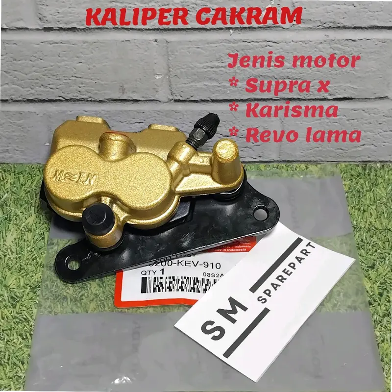 kaliper assy caliper cakram pala babi rem depan motor honda supra x lama 125 revo lama supra fit new old Motorcycle 0