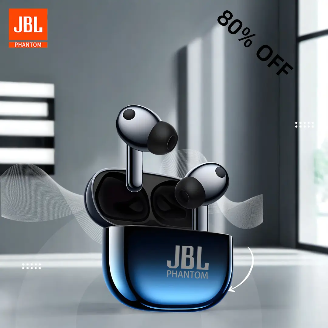 Tai nghe Bluetooth không dây, JBL Phantom GT-8, Tai nghe chơi game chuyên nghiệp, Âm trầm nặng, Tai nghe âm thanh nổi, Chống nước IPX7
