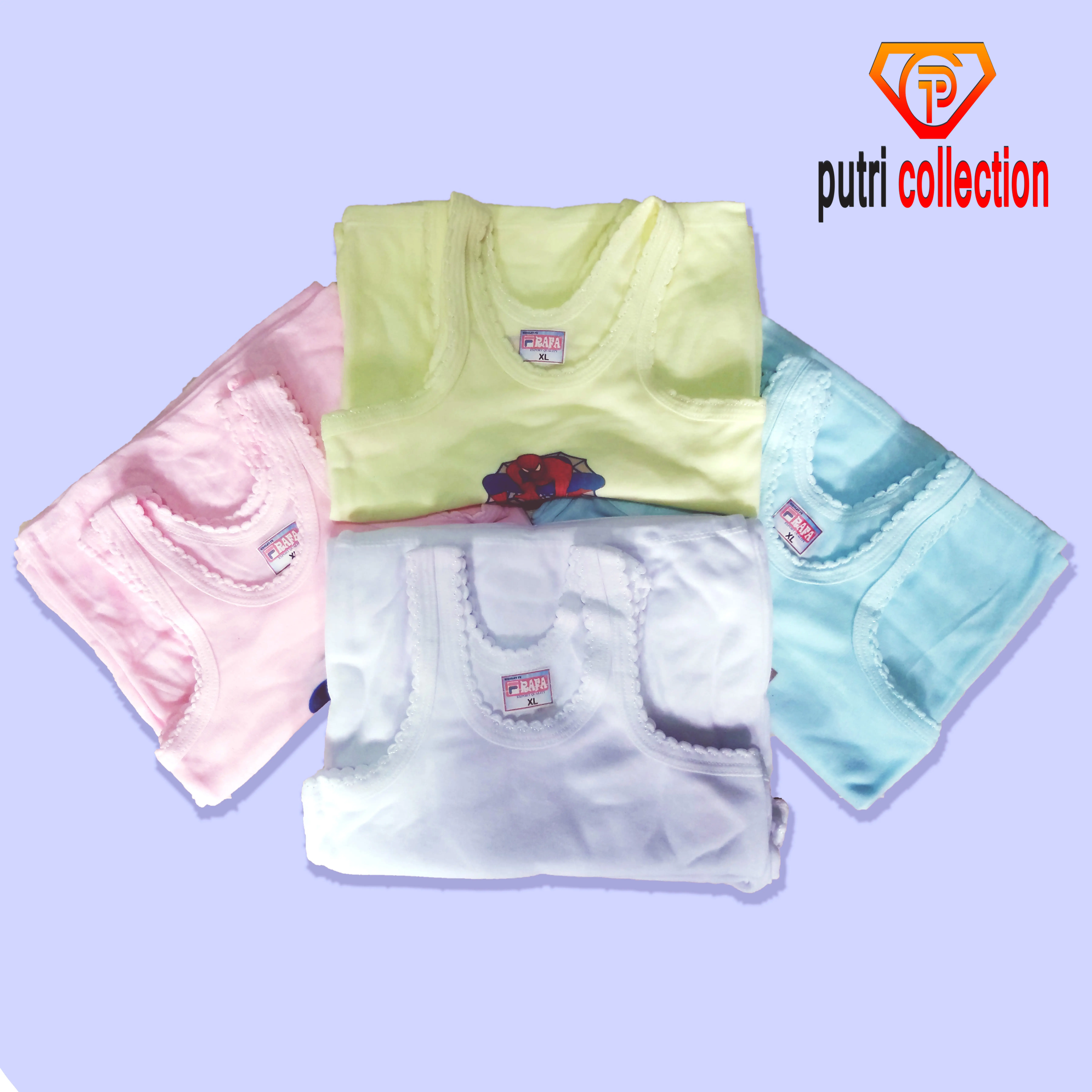 6 PCS Kaos Singlet / Kaos Sangsang Anak Merk RAFFA