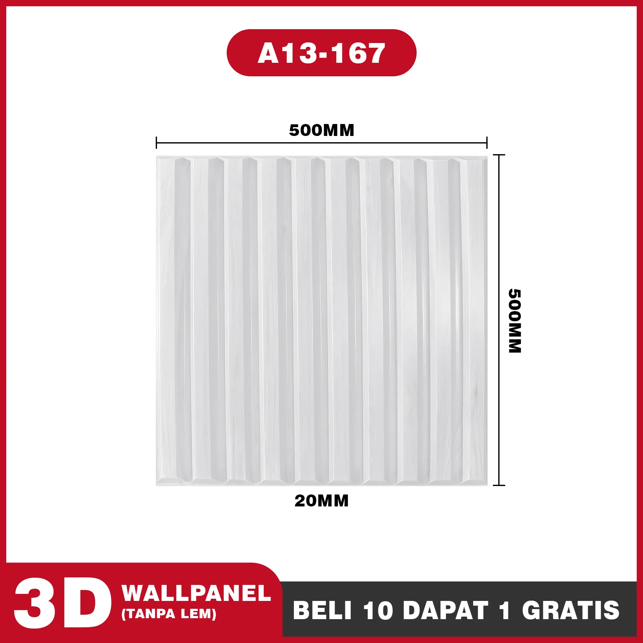 A13-167   |   11 PCS (50cm×50cm)