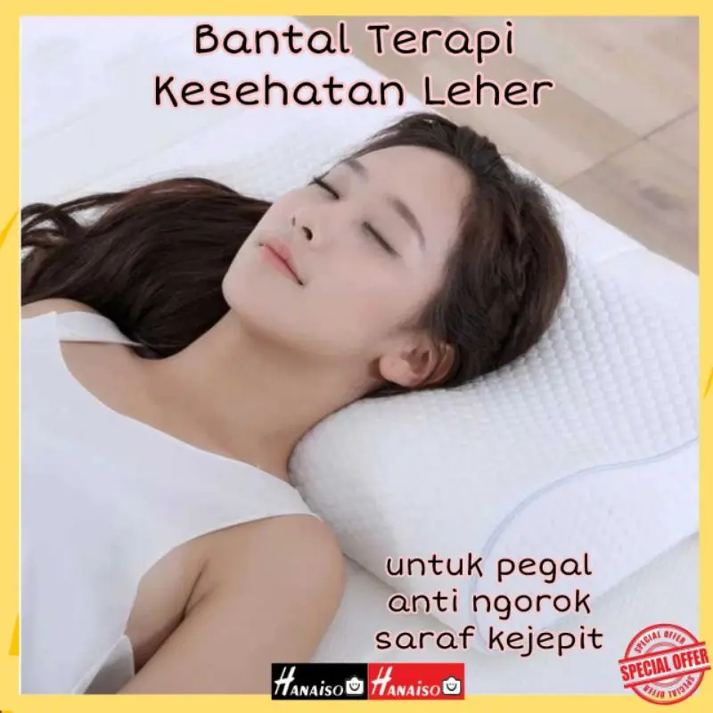 (Medan) Termurah GARANSI ENAK Bantal Terapi Original Anti Snore Ngorok Bantal Ortopedi Bantal Angsa Hotel - Bahan Latex Memory Rebound Anti Kempes Contour Sakit Leher - Bantal Orthopedic - Bantal Kuntur